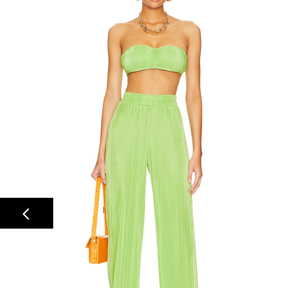 Superdown Green Wide Leg Pants